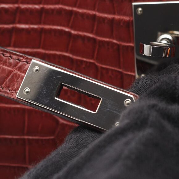 Hermes Kelly Sports MM Niloticus Mat Shoulder Bag - Picture 7 of 10